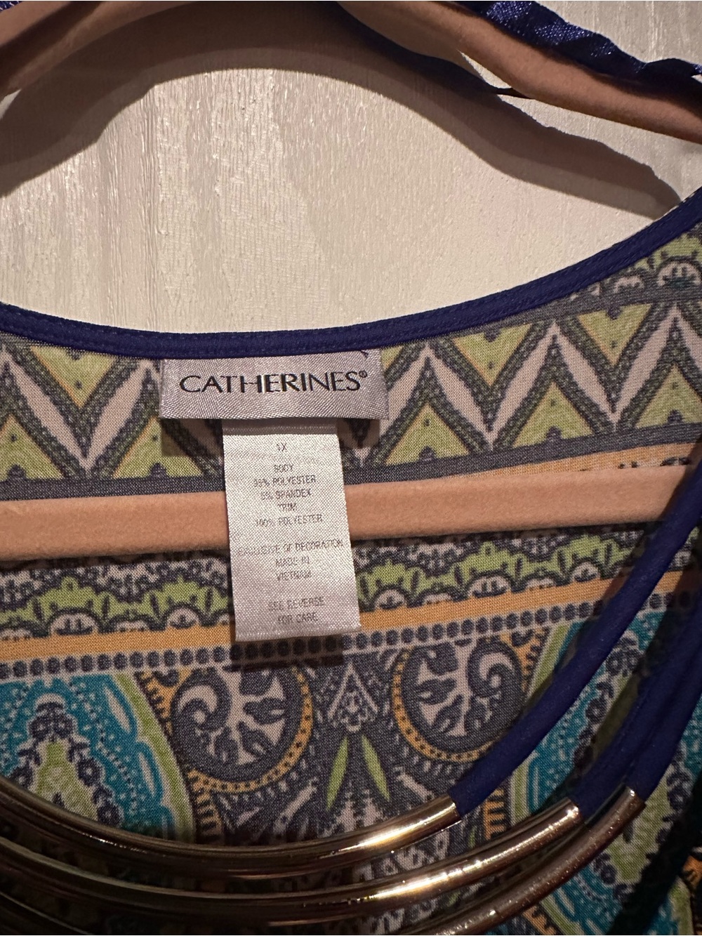 Lisa international Navy Maxi Dress with Teal, Yellow & White Paisley - Picture 4 of 4